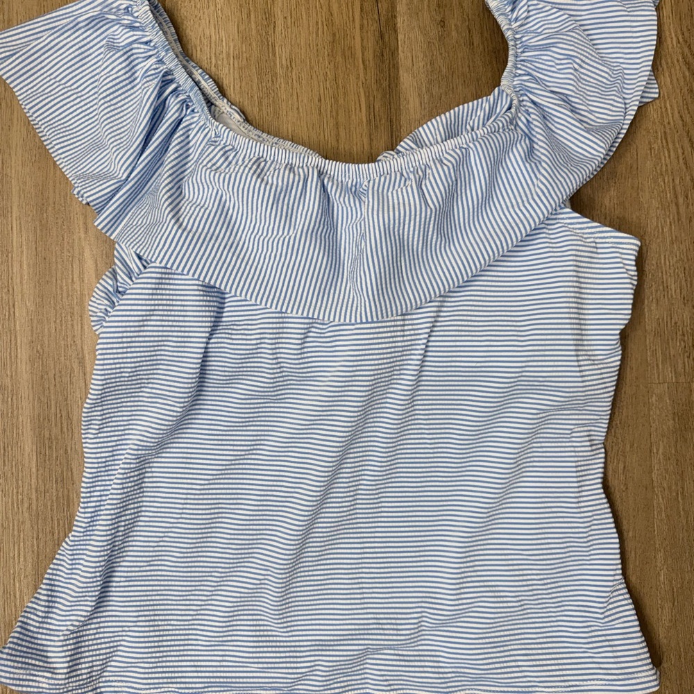 Striped Off-Shoulder Bikini Set XL - Picture 7 of 7